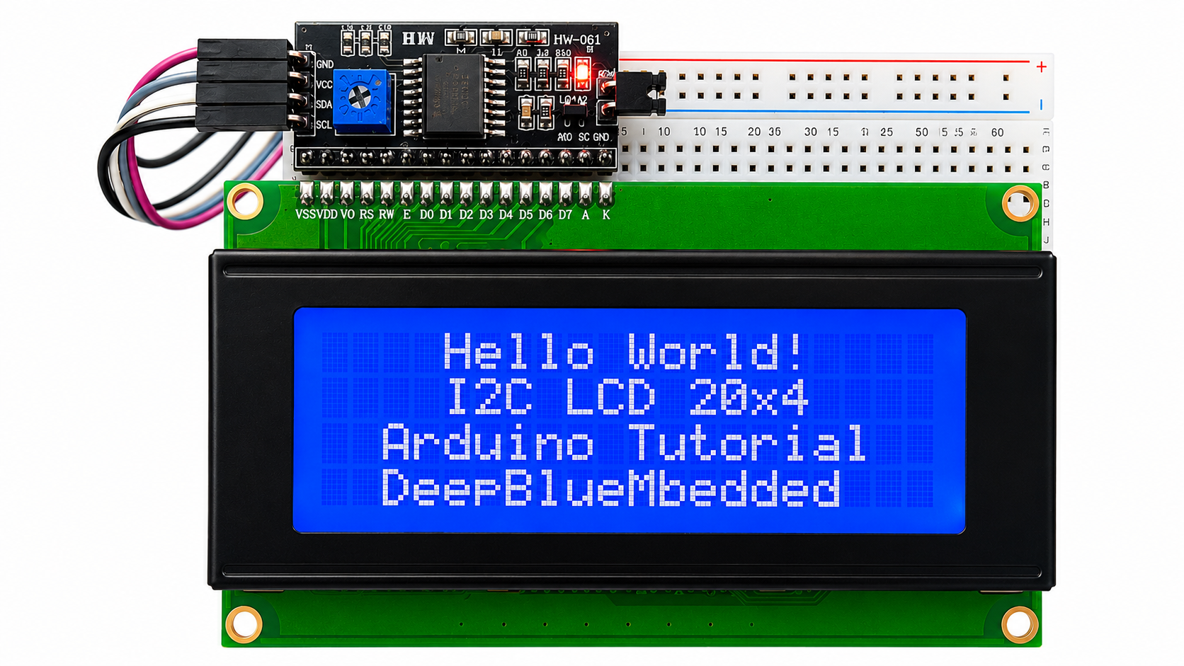 20x4 I2C LCD Display