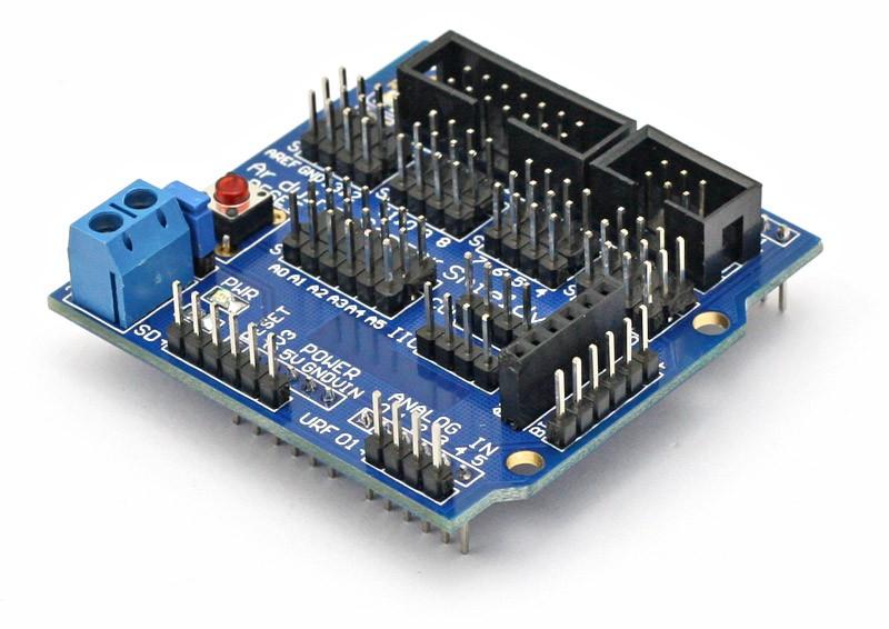 Arduino Sensor Sheild V5 Robotics Projects, Sensor Interfacing, STEM Learning, Automation Systems, DIY Electronics.